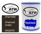 Preview: Chevrolet, Charcoal (matt), WA207D: 500ml Lackdose, von ATW Autoteile West.